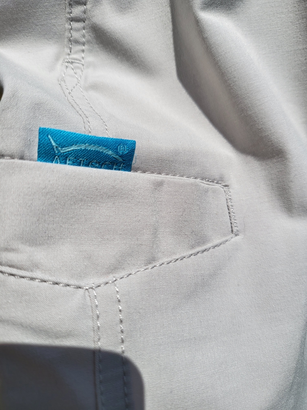 AFTCO Madison Capri Pants Size 8 Ash Fishing Cargo Performance NWT - Picture 4 of 8